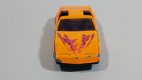 1992 Hot Wheels Pontiac Firebird T-Top Orange Plastic Body Die Cast Toy Car Vehicle