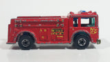 1982 Hot Wheels Fire Eater Red Fire Truck Die Cast Toy Car Vehicle - BW - Blue Lights