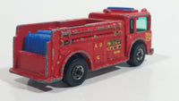 1982 Hot Wheels Fire Eater Red Fire Truck Die Cast Toy Car Vehicle - BW - Blue Lights