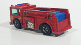 1982 Hot Wheels Fire Eater Red Fire Truck Die Cast Toy Car Vehicle - BW - Blue Lights