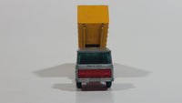 Vintage Lesney Matchbox Series Tipper Container Truck No. 47 Silver Grey and Yellow Die Cast Toy Car Construction Semi Hauling Vehicle Made in England