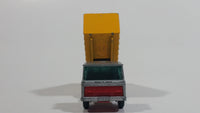 Vintage Lesney Matchbox Series Tipper Container Truck No. 47 Silver Grey and Yellow Die Cast Toy Car Construction Semi Hauling Vehicle Made in England