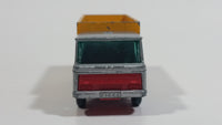 Vintage Lesney Matchbox Series Tipper Container Truck No. 47 Silver Grey and Yellow Die Cast Toy Car Construction Semi Hauling Vehicle Made in England