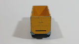 Vintage Lesney Matchbox Series Tipper Container Truck No. 47 Silver Grey and Yellow Die Cast Toy Car Construction Semi Hauling Vehicle Made in England