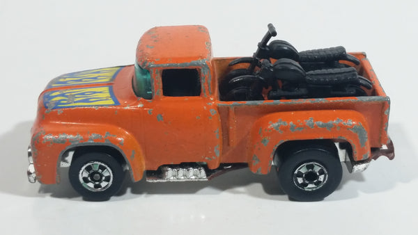 1978 Hot Wheels The Heavies '56 Hi-Tail Hauler Orange Ford Pickup Truck Die Cast Toy Car Vehicle - Hong Kong