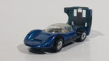 Vintage PlayArt Porsche Carrera 910 Dark Metallic Blue Die Cast Toy Car Vehicle - Hong Kong
