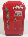 Coca-Cola Have A Coke Soda Pop Refrigerator Vending Machine Shaped Tin Metal Coin Bank Collectible