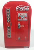 Coca-Cola Have A Coke Soda Pop Refrigerator Vending Machine Shaped Tin Metal Coin Bank Collectible