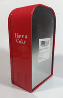 Coca-Cola Have A Coke Soda Pop Refrigerator Vending Machine Shaped Tin Metal Coin Bank Collectible