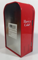 Coca-Cola Have A Coke Soda Pop Refrigerator Vending Machine Shaped Tin Metal Coin Bank Collectible