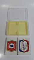 Vintage Molson Canadian Molson Export Beer 2 Styles of Plastic Coated Playing Cards Still Sealed and in Plastic Clear Top Case - British Hong Kong