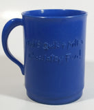 Nestle Quik Laughing Quik Bunny Blue Plastic Hot Chocolate Coffee Mug Cup