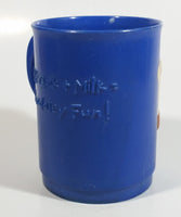 Nestle Quik Laughing Quik Bunny Blue Plastic Hot Chocolate Coffee Mug Cup