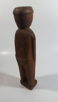 Hand Carved 9" Tall Wooden Man Figure Statue