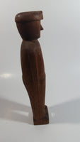 Hand Carved 9" Tall Wooden Man Figure Statue