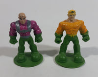 DC Comics Aquaman and Lex Luthor Miniature Mini Tiny 2" Tall Toy Figures