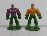 DC Comics Aquaman and Lex Luthor Miniature Mini Tiny 2" Tall Toy Figures