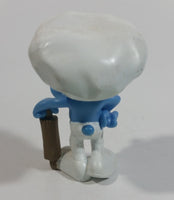 2011 Peyo "Baker Smurf with Rolling Pin PVC Toy Figure McDonald's Happy Meal