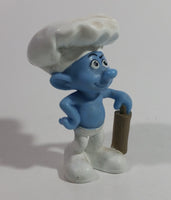 2011 Peyo "Baker Smurf with Rolling Pin PVC Toy Figure McDonald's Happy Meal