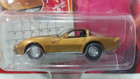 Johnny Lightning Calendar Cars Misty's 1978 Corvette Gold Golden Die Cast Toy Car Vehicle New in Package