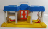 Vintage Fisher Price Little People Little Mart Commercial Centre Plastic Toy Building with Box - No Accessories