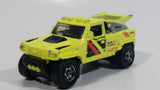 2010 Matchbox Mountain Adventure Ridge Raider Fluorescent Yellow Die Cast Toy Car Vehicle