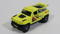 2010 Matchbox Mountain Adventure Ridge Raider Fluorescent Yellow Die Cast Toy Car Vehicle