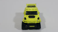 2010 Matchbox Mountain Adventure Ridge Raider Fluorescent Yellow Die Cast Toy Car Vehicle