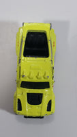 2010 Matchbox Mountain Adventure Ridge Raider Fluorescent Yellow Die Cast Toy Car Vehicle