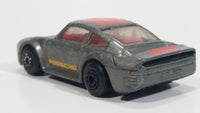 1988 Matchbox Porsche 959 Charcoal Grey Die Cast Toy Car Vehicle - Macau