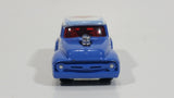 2012 Hot Wheels '56 Ford F-100 Panel Van Truck Superman Blue and White Die Cast Toy Car Hot Rod Vehicle with Opening Hood and Red Line Real Riders