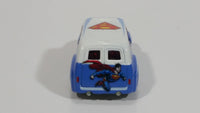 2012 Hot Wheels '56 Ford F-100 Panel Van Truck Superman Blue and White Die Cast Toy Car Hot Rod Vehicle with Opening Hood and Red Line Real Riders