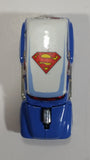 2012 Hot Wheels '56 Ford F-100 Panel Van Truck Superman Blue and White Die Cast Toy Car Hot Rod Vehicle with Opening Hood and Red Line Real Riders