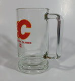 NHL Ice Hockey Calgary Flames NHL Hockey Team 5 1/2" Tall Glass Beer Mug Sports Collectible