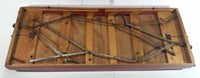 Antique 1940s Munro Games National Hockey Wood and Plastic Pinball Style Table Top Ice Hockey Game