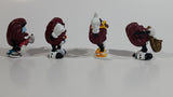 1987 Calrab The California Raisins Music Band PVC Toy Figures Set of 4 Saxophone, Guitar, Singer, Pointing