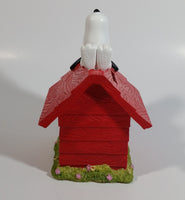 UFS United Features Syndicate Peanuts Snoopy Character Red Dog House Heavy Resin Coin Bank Cartoon Collectible