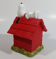 UFS United Features Syndicate Peanuts Snoopy Character Red Dog House Heavy Resin Coin Bank Cartoon Collectible