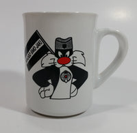 Hard To Find Looney Tunes Sylvester The Cat with Black and White Flag "Mnogo Smo Jaki" "Many Are Strong" Croatian Translation Ceramic Coffee Mug Cartoon Collectible