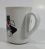 Hard To Find Looney Tunes Sylvester The Cat with Black and White Flag "Mnogo Smo Jaki" "Many Are Strong" Croatian Translation Ceramic Coffee Mug Cartoon Collectible