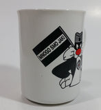 Hard To Find Looney Tunes Sylvester The Cat with Black and White Flag "Mnogo Smo Jaki" "Many Are Strong" Croatian Translation Ceramic Coffee Mug Cartoon Collectible