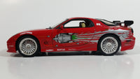 ERTL Racing Champions Universal Studios The Fast and The Furious Vin Diesel Dom's 1993 Mazda RX7 Red 1:24 Scale Die Cast Toy Car Vehicle Movie Film Collectible