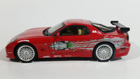 ERTL Racing Champions Universal Studios The Fast and The Furious Vin Diesel Dom's 1993 Mazda RX7 Red 1:24 Scale Die Cast Toy Car Vehicle Movie Film Collectible