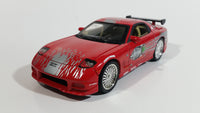 ERTL Racing Champions Universal Studios The Fast and The Furious Vin Diesel Dom's 1993 Mazda RX7 Red 1:24 Scale Die Cast Toy Car Vehicle Movie Film Collectible