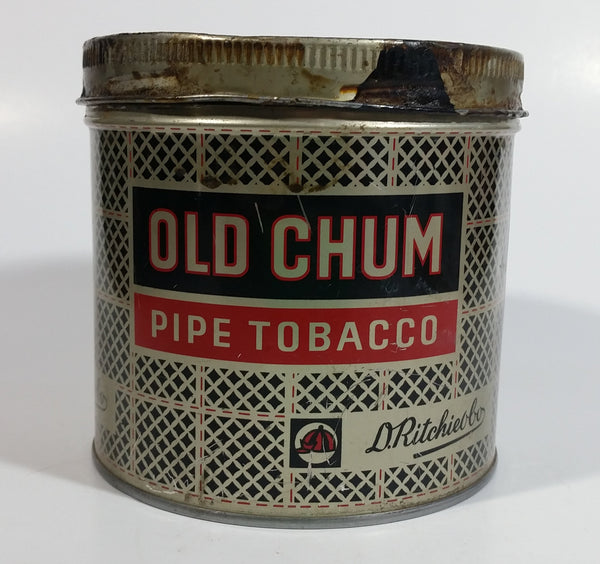 Vintage Imperial Tobacco Canada D. Ritchie & Co Old Chum Pipe Tobacco Tin Can