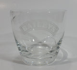 Baileys Irish Cream White Label 3" Tall Clear Glass Swirl Twist Cup