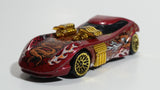 2001 Hot Wheels Extreme Sports Twin Mill II Dark Red Die Cast Toy Car Vehicle