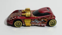 2001 Hot Wheels Extreme Sports Twin Mill II Dark Red Die Cast Toy Car Vehicle