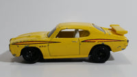 2009 Matchbox Heritage Classics '70 Pontiac GTO Yellow Die Cast Toy Muscle Car Vehicle