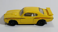 2009 Matchbox Heritage Classics '70 Pontiac GTO Yellow Die Cast Toy Muscle Car Vehicle